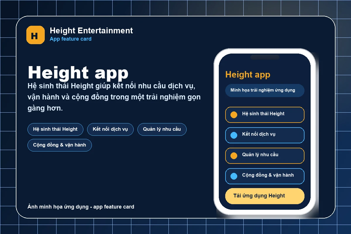 Ảnh minh họa ứng dụng Height app trong hệ sinh thái Height