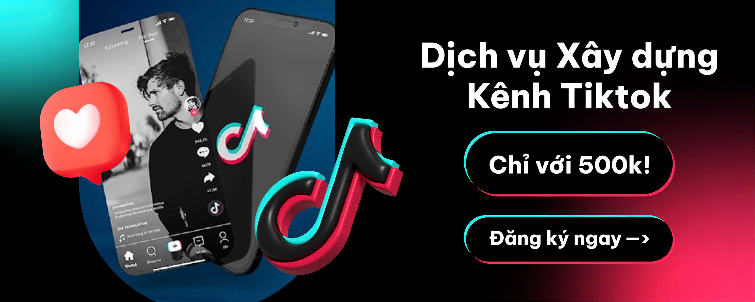 Banner Xây Kênh TikTok
